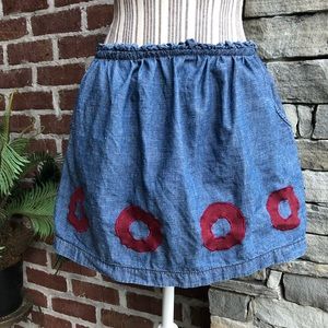 Handmade upcycled phish skirt
